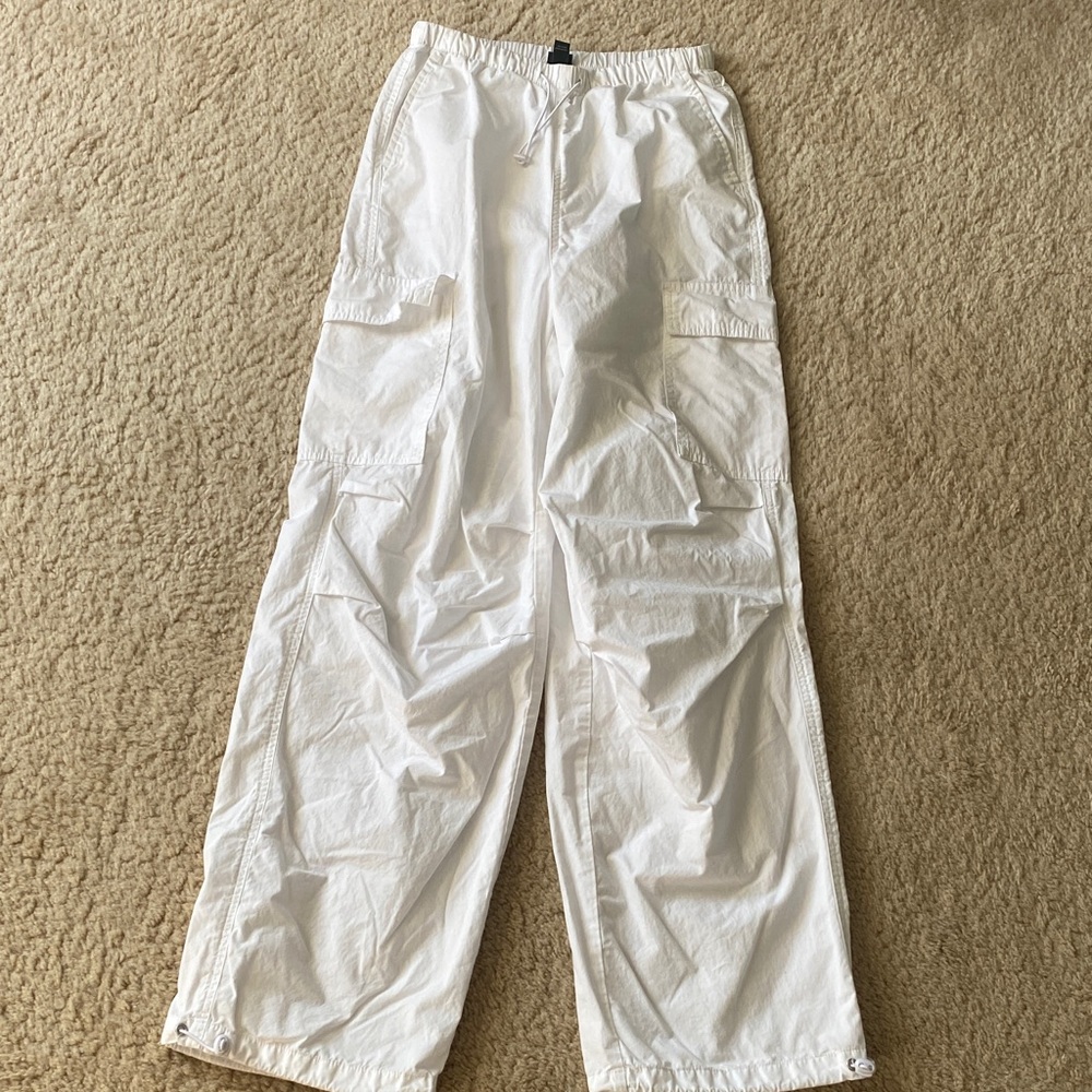 Women’s White Cargo Pants